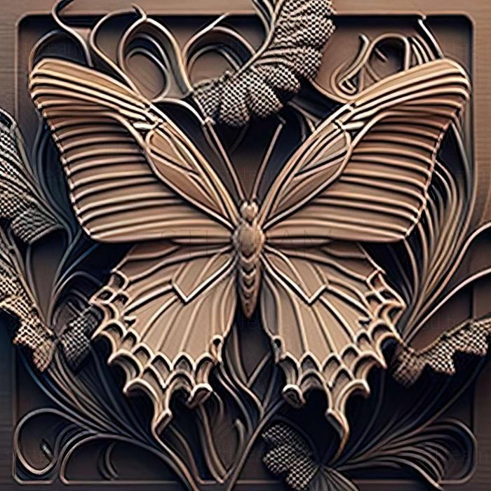 3D модель Papilio polytes (STL)